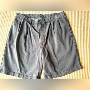 Polo Ralph Lauren Men’s Chino Cotton Shorts Sz: 36 Gray Pleated Front Pockets